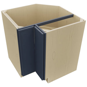Fabuwood Luna Indigo LSB33 Base Corner Lazy Susan Cabinet, Top View