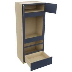 Fabuwood Luna Indigo OC3384D Tall Oven Cabinet Double, Open View
