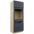 Fabuwood Luna Indigo OC3390C Tall Oven Cabinet Combo, Front View