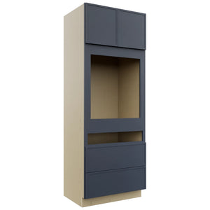 Fabuwood Luna Indigo OC3390C Tall Oven Cabinet Combo, Front View