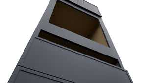 Fabuwood Luna Indigo OC3390C Tall Oven Cabinet Combo, Detail View