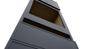 Fabuwood Luna Indigo OC3396C Tall Oven Cabinet Combo, Detail View