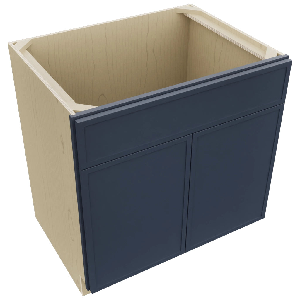 Fabuwood Luna Indigo SB33SDF Base Sink Cabinet, Top View