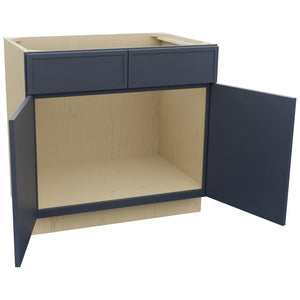 Fabuwood Luna Indigo SB36 Base Sink Cabinet, Open View