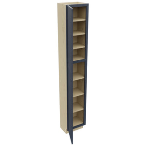 Fabuwood Luna Indigo TP151290 Tall Pantry Cabinet, Open View