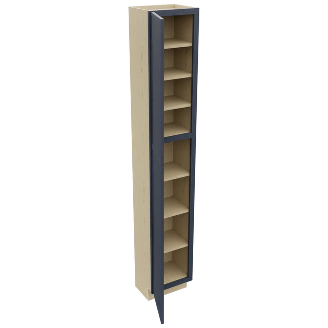 Fabuwood Luna Indigo TP151290 Tall Pantry Cabinet, Open View