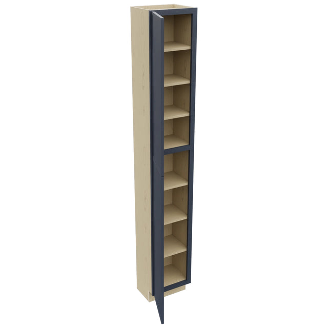 Fabuwood Luna Indigo TP151296 Tall Pantry Cabinet, Open View