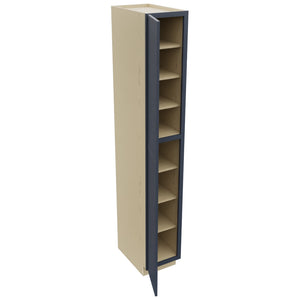 Fabuwood Luna Indigo TP152496 Tall Pantry Cabinet, Open View