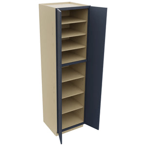 Fabuwood Luna Indigo TP242490 Tall Pantry Cabinet, Open View