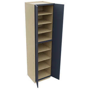 Fabuwood Luna Indigo TP242496 Tall Pantry Cabinet, Open View