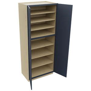 Fabuwood Luna Indigo TP362490 Tall Pantry Cabinet, Open View