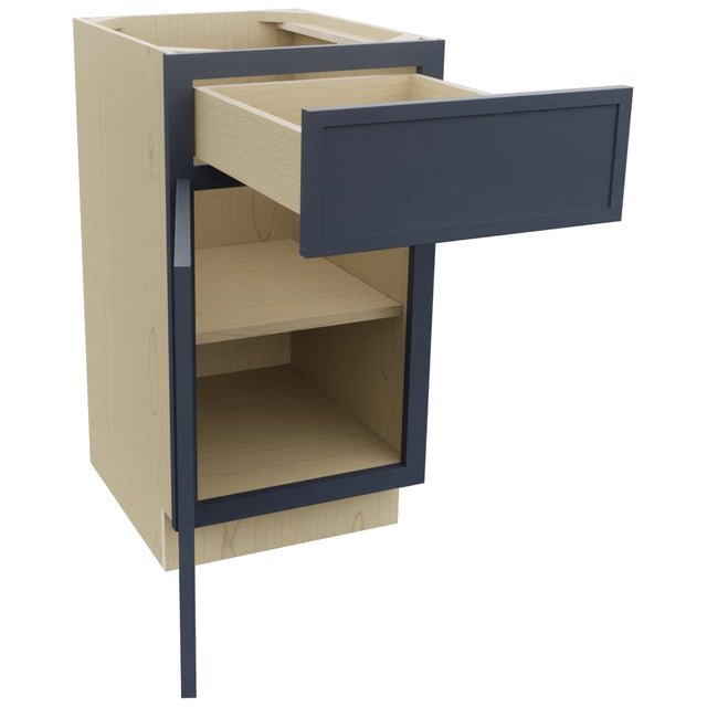 Fabuwood Luna Indigo VB18-34 Vanity Base Standard Cabinet, Open View
