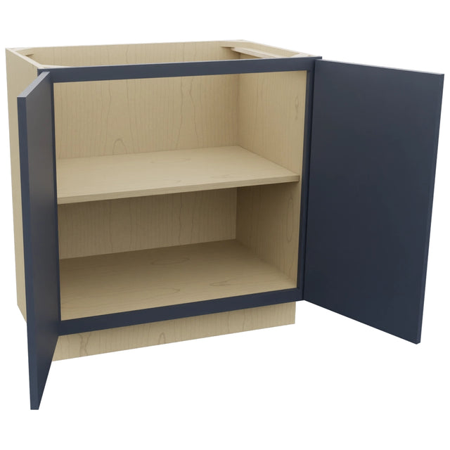 Fabuwood Luna Indigo VB33FD Vanity Base Standard Cabinet, Open View