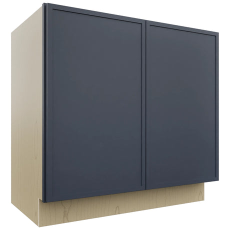 Fabuwood Luna Indigo VB36FD Vanity Base Full Height Cabinet, Front View