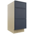 Fabuwood Luna Indigo VDB15-34 Vanity Drawer Cabinet, Front View