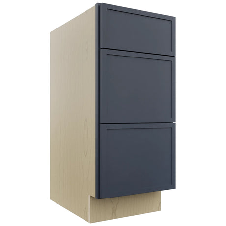 Fabuwood Luna Indigo VDB15-34 Vanity Drawer Cabinet, Front View