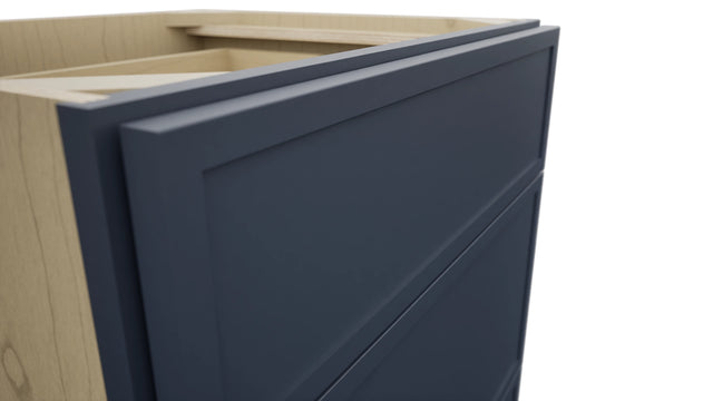 Fabuwood Luna Indigo VDB24-34 Vanity Drawer Cabinet, Detail View