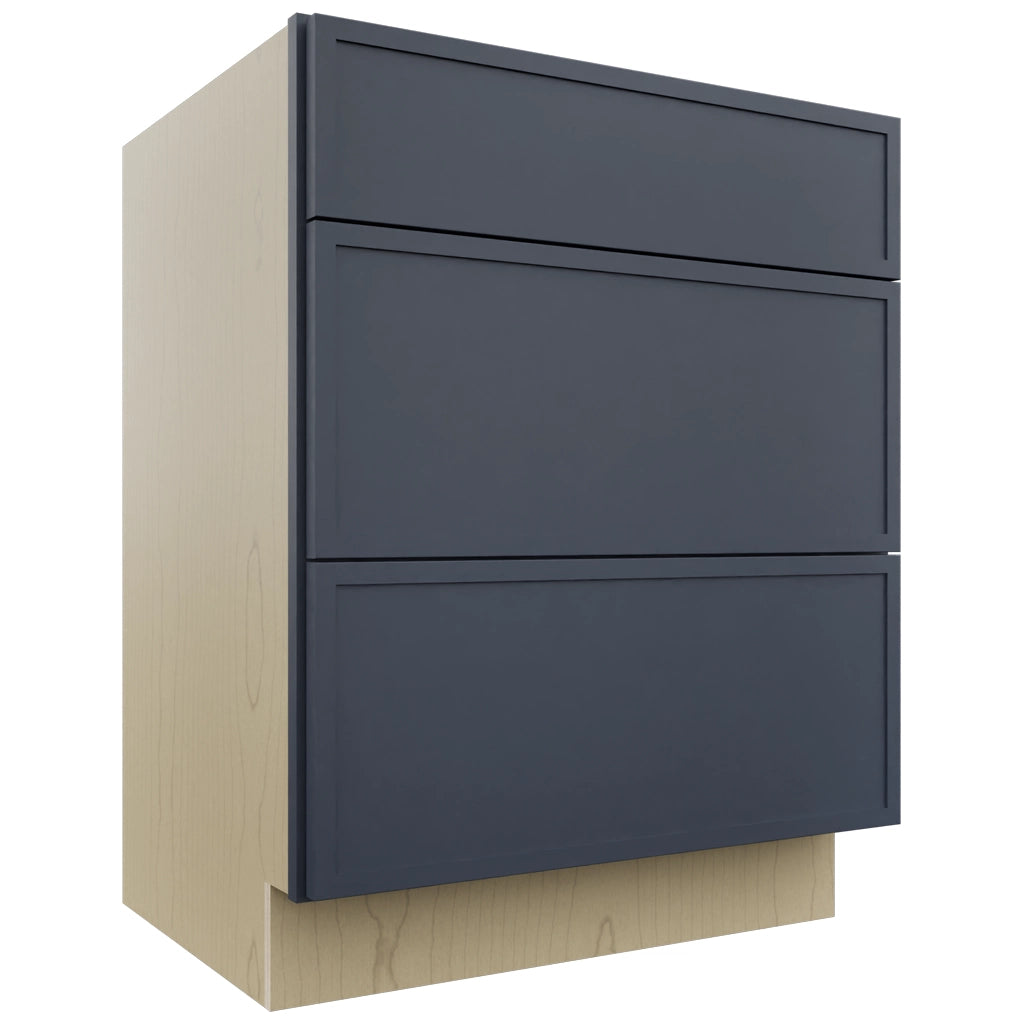 Fabuwood Luna Indigo VDB27-34 Vanity Drawer Cabinet, Front View