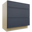 Fabuwood Luna Indigo VDB33-34 Vanity Drawer Cabinet, Front View