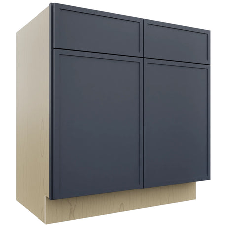 Fabuwood Luna Indigo VSB33-34 Vanity Sink Cabinet, Front View