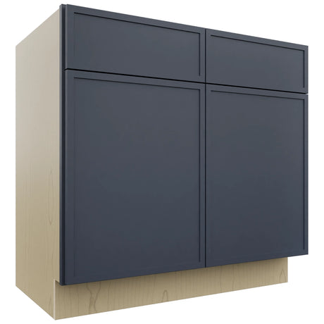 Fabuwood Luna Indigo VSB36-34 Vanity Sink Cabinet, Front View