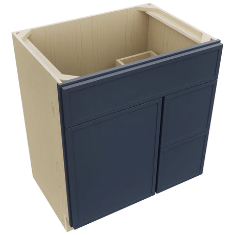 Fabuwood Luna Indigo VSD36DR Vanity Combo Cabinet, Top View
