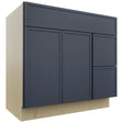 Fabuwood Luna Indigo VSD48 Vanity Combo Cabinet, Front View