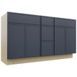 Fabuwood Luna Indigo VSD60DOUBLE Vanity Combo Cabinet, Front View