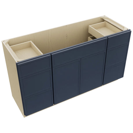 Fabuwood Luna Indigo VSD60SINGLE Vanity Combo Cabinet, Top View