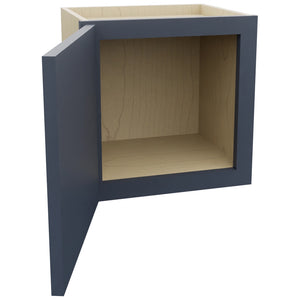 Fabuwood Luna Indigo W1515 Wall Standard Cabinet, Open View