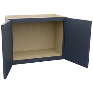 Fabuwood Luna Indigo W2418 Wall Standard Cabinet, Open View