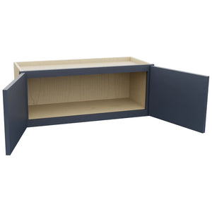 Fabuwood Luna Indigo W3012 Wall Standard Cabinet, Open View