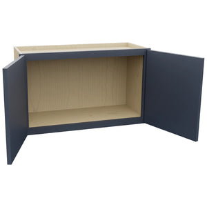 Fabuwood Luna Indigo W3018 Wall Standard Cabinet, Open View