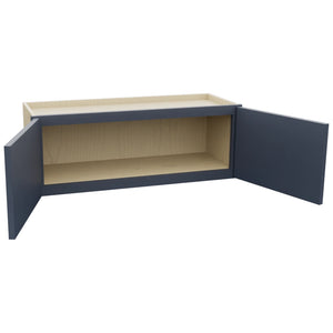 Fabuwood Luna Indigo W3312 Wall Standard Cabinet, Open View