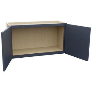 Fabuwood Luna Indigo W3318 Wall Standard Cabinet, Open View