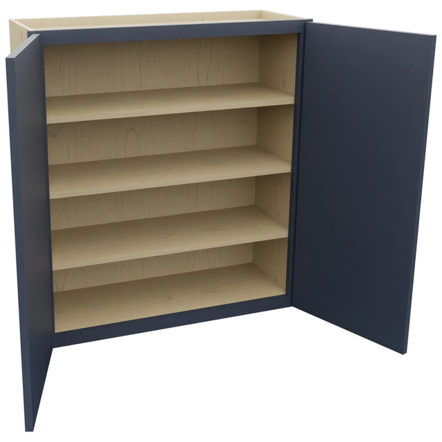 Fabuwood Luna Indigo W3336 Wall Standard Cabinet, Open View