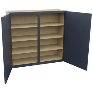 Fabuwood Luna Indigo W3936 Wall Standard Cabinet, Open View