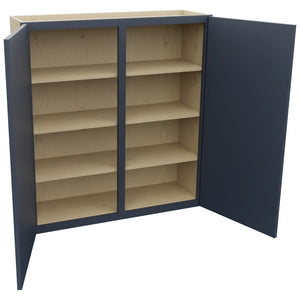 Fabuwood Luna Indigo W3942 Wall Standard Cabinet, Open View