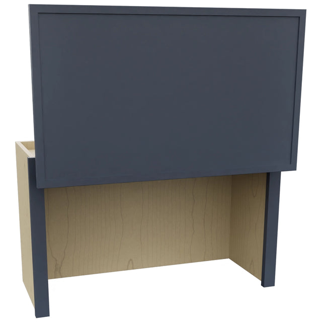 Fabuwood Luna Indigo WAC3018 Wall Appliance Cabinet, Open View