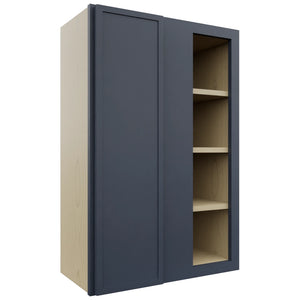 Fabuwood Luna Indigo WBC2436 Wall Corner Blind Cabinet, Front View