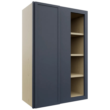Fabuwood Luna Indigo WBC2436 Wall Corner Blind Cabinet, Front View