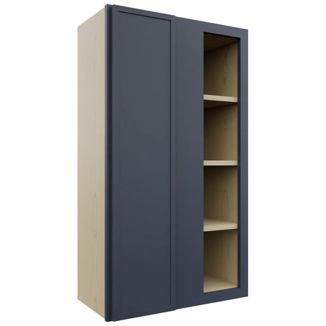 Fabuwood Luna Indigo WBC2442 Wall Corner Blind Cabinet, Front View