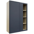 Fabuwood Luna Indigo WBC3042 Wall Corner Blind Cabinet, Front View