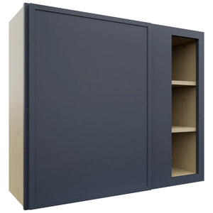 Fabuwood Luna Indigo WBC3630 Wall Corner Blind Cabinet, Front View