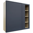 Fabuwood Luna Indigo WBC3636 Wall Corner Blind Cabinet, Front View
