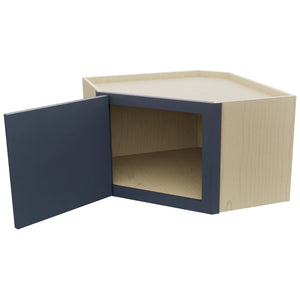 Fabuwood Luna Indigo WDC2415 Wall Corner Diagonal Cabinet, Open View