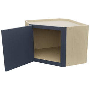 Fabuwood Luna Indigo WDC2418 Wall Corner Diagonal Cabinet, Open View
