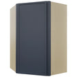 Fabuwood Luna Indigo WDC2436 Wall Corner Diagonal Cabinet, Front View