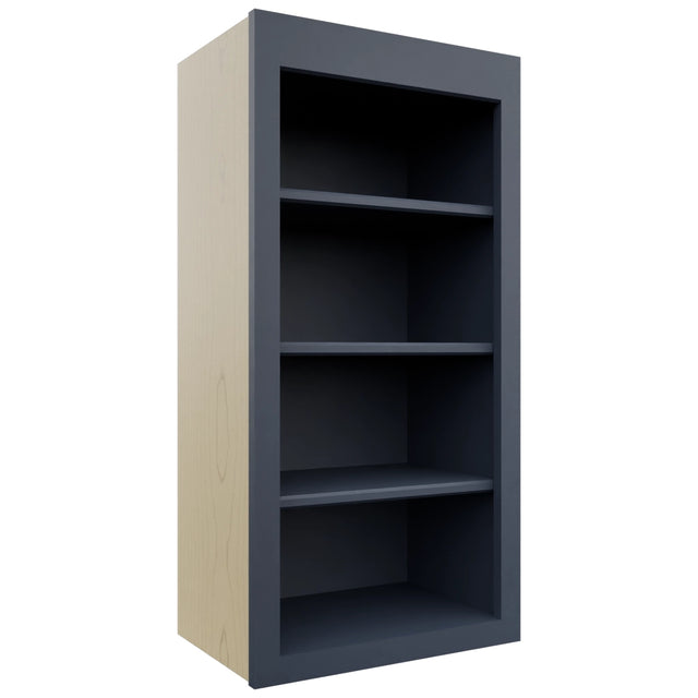 Fabuwood Luna Indigo WOS1836 Wall Open Shelf, Front View