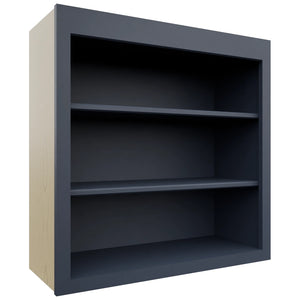 Fabuwood Luna Indigo WOS3030 Wall Open Shelf, Front View